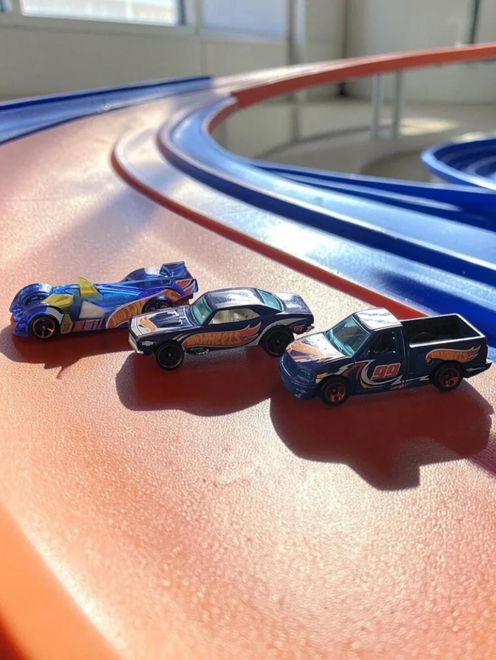 (Lot Of 3) Assorted Hot Wheels Race Team Chevy Camaro/Hi-Tech Missile/Ford F-150